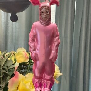 BR-TM & TEC CHRISTMAS GLASS ORNAMENT AS RALPHIE PARKER AS A BUNNY